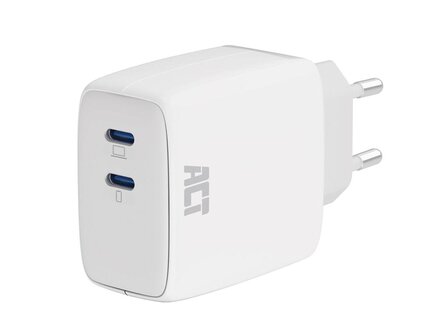 USB-oplader,-2-x-USB-C,-Power-Delivery-functie,-65-W,-3,25-A,-wit-(ACTAC2165)