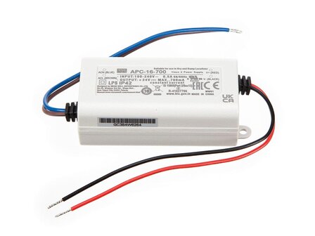 LED-DRIVER-MET-CONSTANTE-STROOM---1-UITGANG---700-mA---16-W-(APC-16-700)