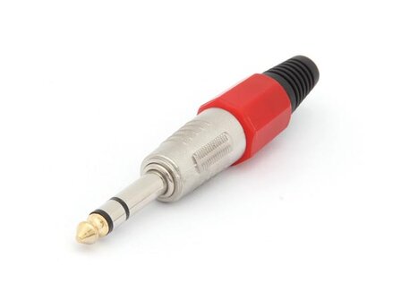 PROFESSIONELE-MANNELIJKE-6.35mm-STEREO-JACK---ROOD-(CA028R)