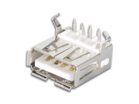 USB-A-VROUWELIJK,-ENKELVOUDIGE-CONNECTOR-90&deg;,-VOOR-PCB-(CC088)