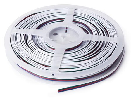 RGB-KABEL-VOOR-LEDSTRIPS---4-ADERIG---25-m-(4-x-0.33-mm&sup2;)-(CHLWIREN)