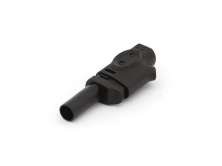 IEC1010-BANAANPLUG-4mm-INSTEEKBAAR---ZWART-(CM21B)