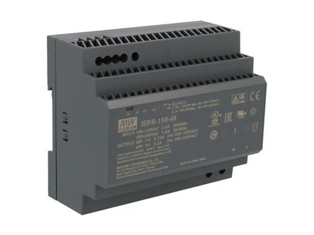 VOEDING---1-UITGANG---150-W---DIN-RAILMONTAGE---48-V---VOOR-INDUSTRIEEL-GEBRUIK-(HDR-150-48)