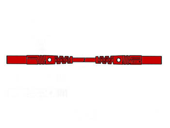 CONTACTBESCHERMDE-MEETLEIDING-4mm-100cm-/-ROOD-(MLB/GG-SH-100/1)-(HM0411S100)