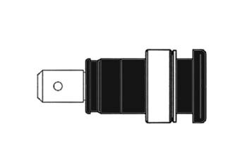 GEISOLEERDE-INBOUWBUS-4mm,-AANRAAKVEILIG-/-ZWART-(SEB-2620-F6,3)-(HM2401S)