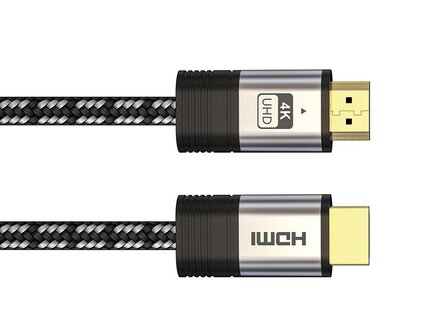 Premium-HDMI-2.0-katoen-gevlochten-kabel-met-vergulde-connector---4K-Video---1-meter-(HQMHDMI100)