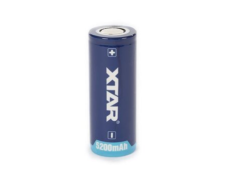 XTAR---OPLAADBARE-LITHIUM-ION-BATTERIJ-3.6-V---5000-mAh---26650-(ICR26650-50)