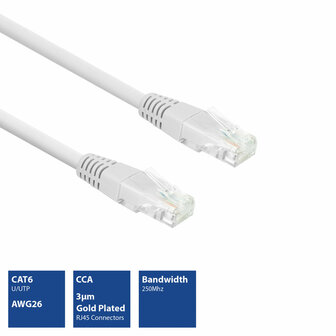 CAT6-U/UTP-netwerkkabel,-CCA,-3m,-wit-(IM8103)