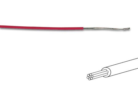 MONTAGEDRAAD----&oslash;-1.4-mm---0.2-mm&sup2;---MEERADERIG---ROOD-(MOWR)