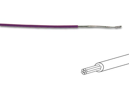 MONTAGEDRAAD----&oslash;-1.4-mm---0.2-mm&sup2;---MEERADERIG---VIOLET-(MOWV)