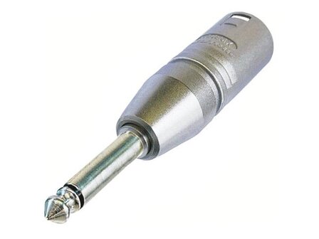 NEUTRIK---3-POLIGE-XLR-MANNELIJK-NAAR-MONO-1/4&quot;-PLUG-(NA2MP)&quot;