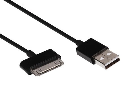 APPLE&reg;-30-POLIG-(MANNELIJK)-NAAR-USB-2.0-A-(MANNELIJK)-KABEL---ZWART---1-m-(PCMP66BN)