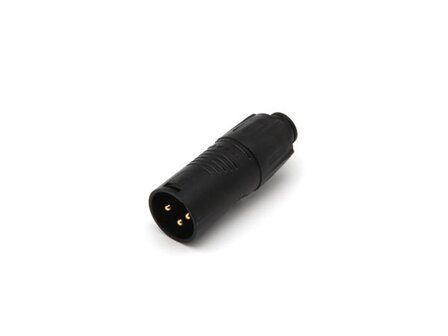 REAN-TINY---XLR-ADAPTER-MANNELIJK-NAAR-MANNELIJK---ZWART-(RA3MTB)