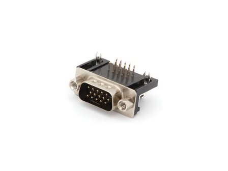 MANNELIJKE-15-PIN-SUB-D-CONNECTOR---HOGE-DICHTHEID---VOOR-PCB-MONTAGE-(CC023M)