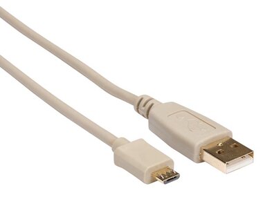 USB 2.0 A-PLUG NAAR MICRO-USB PLUG / KOPER / BASIS / 0.75 m / VERGULD / M-M (HQM610B07)