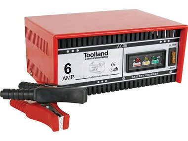 LADER VOOR 12 V LOODZUURACCU'S - 6 A (AC06)