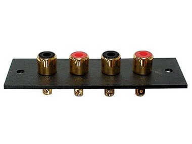 4P AMP RCA PLUG - VERGULD (CA071)