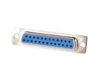 VROUWELIJKE 25P SUB-D CONNECTOR - CHASSISMONTAGE (CC007)