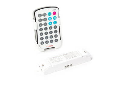 CONTROLLER VOOR PROFESSIONELE DIGITALE LEDSTRIPS - MET RF-AFSTANDSBEDIENING (CHLSC19)