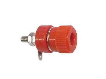 BINDPOSTEN 4mm NIKKEL - ROOD (CM27R)