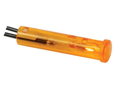 RONDE 7mm SIGNAALLAMP 12V ORANJE (CRAF012A)