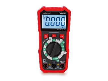 Universele robuuste true RMS digitale multimeter - CAT III - 600 V - 8 functies (DVM020)