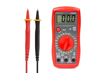 DIGITALE MULTIMETER - CAT III 600 V - 10 A (DVM857)