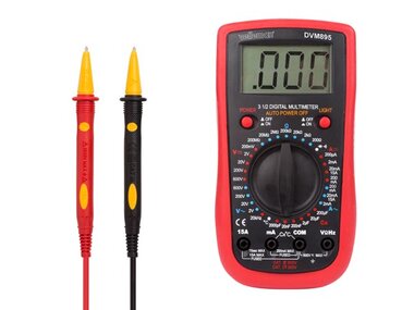 DIGITALE MULTIMETER - CAT. III 600 V / CAT IV 300 V - 1999 COUNTS (DVM895)