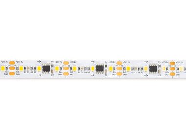 Flexibele digitale LED strip - wit 3000K - 84 LED's/m - 84 pixels/m - 5 m - 12V - IP20 - CRI90 (E12N140DW30)