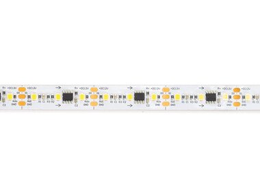 Flexibele digitale LED strip - wit 4000K - 84 LED's/m - 84 pixels/m - 5 m - 12V - IP20 - CRI90 (E12N140DW40)