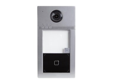 1 knop IP professionele metalen video intercom deurbel - grijs - PoE (EDS101S)