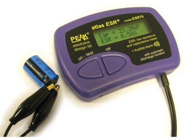 ESR / LAGE WEERSTAND EN CAPACITEITSMETER (ESR70)