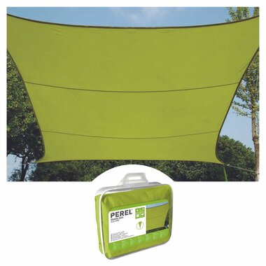 ZONNEZEIL - VIERKANT - 3.6 x 3.6 m - KLEUR: LICHTGROEN (GSS4360LG)