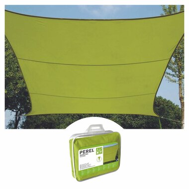 ZONNEZEIL - VIERKANT - 5 x 5 m - KLEUR: LICHTGROEN (GSS4500LG)