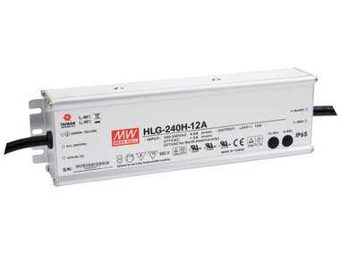 SCHAKELENDE VOEDING  - 1 UITGANG - 240W - 12 V (HLG-240H-12A)