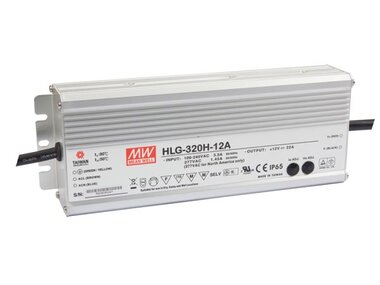 SCHAKELENDE VOEDING - 1 UITGANG - 320W - 12 V (HLG-320H-12A)