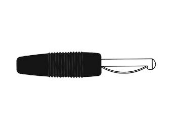 VERBINDING 4mm MET SCHROEF / ZWART (VON 20) (HM1400C)