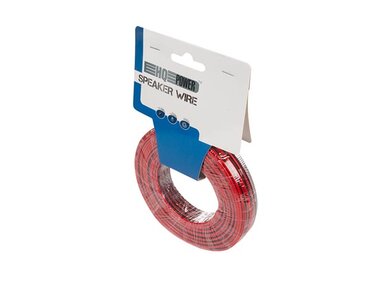 LUIDSPREKERKABEL - ROOD/ZWART - 2 x 0.75 mm² - 25 m (HQLW10001)