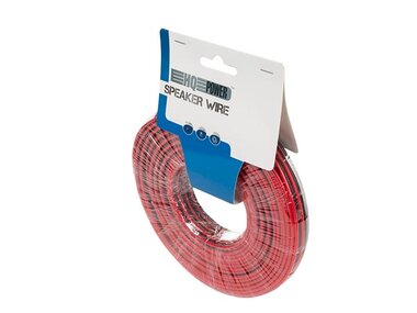 LUIDSPREKERKABEL - ROOD/ZWART - 2 x 2.50 mm² - 25 m (HQLW10005)