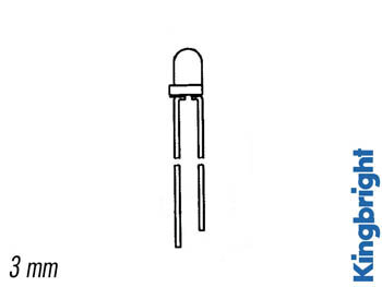 KNIPPERLED 3mm GROEN DIFFUUS (L-36BGD)