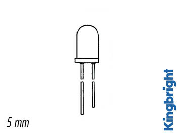 KNIPPERLED 5mm GROEN DIFFUUS (L-56BGD)