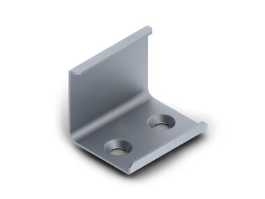 MONTAGEBEUGEL VOOR ALUMINIUMPROFIEL VOOR LEDSTRIP ALU-45 - VERENSTAAL - ZILVER (MC-D2)