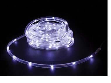 Microlight LED - 6 m - 120 leds - warmwit - transparante kabel - 12 V (MC-LED-TUBE-6-W)