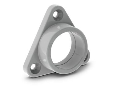 MONTAGEBEUGEL VOOR ALUMINIUMPROFIEL VOOR LEDSTRIP ALU-ROUND - ABS - VOOR KAST - GRIJS (MC-R2)