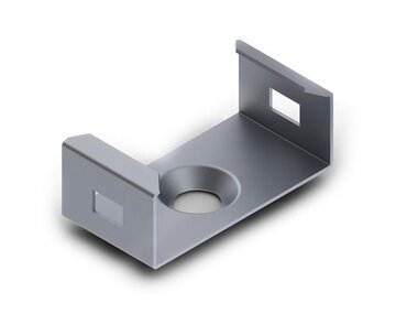 MONTAGEBEUGEL VOOR ALUMINIUMPROFIEL VOOR LEDSTRIP SLIMLINE BREEDTE 8 mm - VERENSTAAL - ZILVER (MC-SLW8-STEEL)