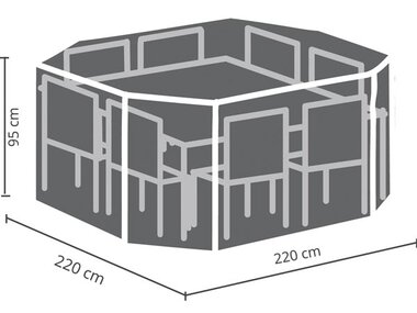 Buitenhoes voor achthoekige tuinset (OCGS08)