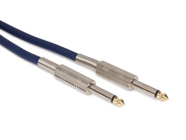 LUIDSPREKERKABEL - JACK 6.35 mm naar JACK 6.35 mm - MONO - 10 m - BLAUW (PAC137)