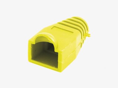 SOEPELE HULS VOOR MODULAIRE PLUG RJ45 - GEEL (SPCY)