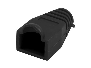 SOEPELE HULS VOOR MODULAIRE PLUG RJ45 - ZWART (SPCBK)