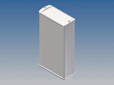 ALUMINIUM BEHUIZING - WIT - 160 x 85.8 x 36.9 mm (TK23.7)